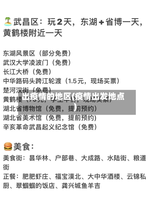 出疫情的地区(疫情出发地点)