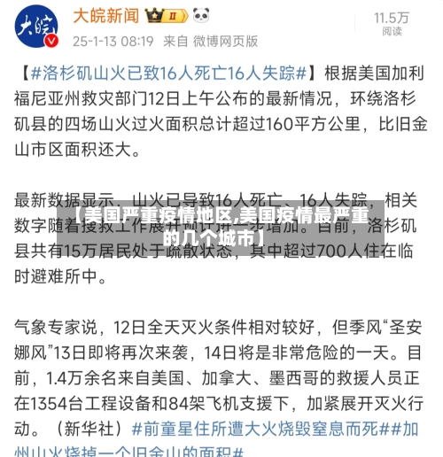 【美国严重疫情地区,美国疫情最严重的几个城市】-第2张图片