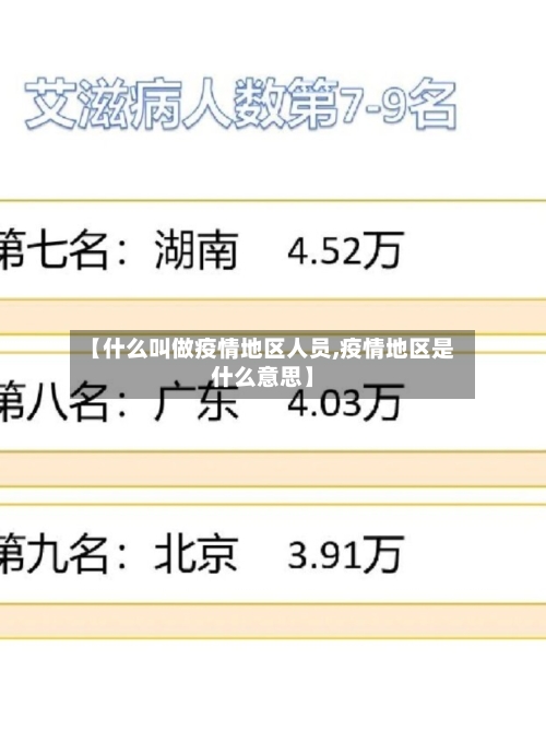 【什么叫做疫情地区人员,疫情地区是什么意思】-第3张图片