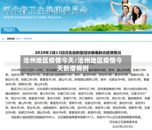 沧州地区疫情今天/沧州地区疫情今天新增病例-第2张图片