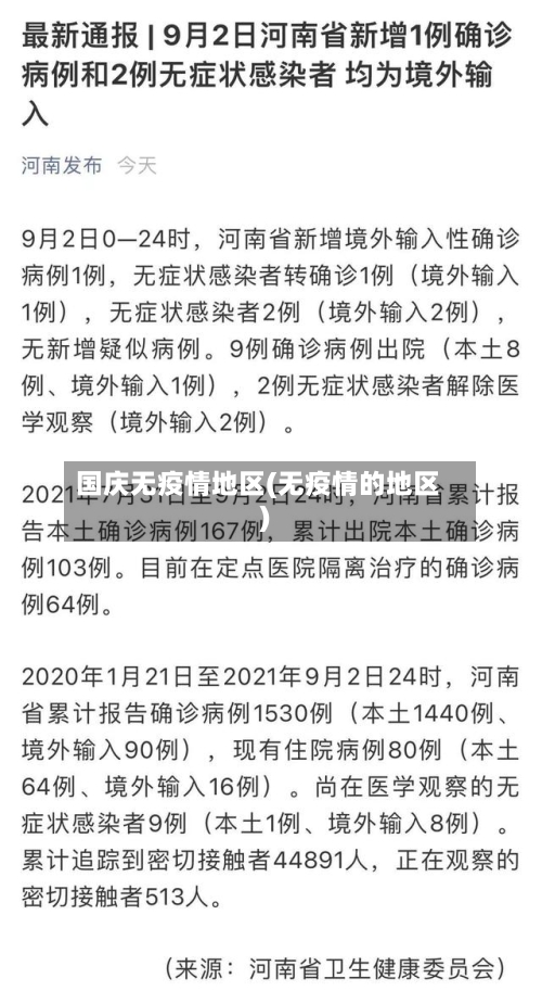 国庆无疫情地区(无疫情的地区)-第2张图片